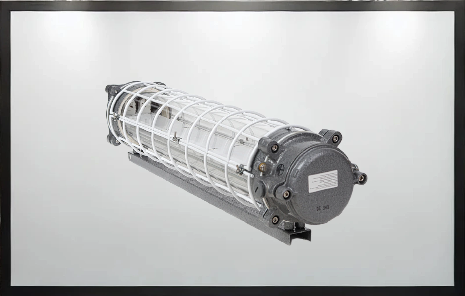 Compact 2ft flameproof tube light for confined hazardous spaces. Corrosion-resistant, Suitable for 9W LED Tubes.